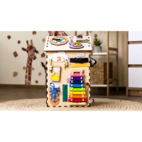 Розвиваюча іграшка Бізікуб "Будинок" TG200333 натуральний, 55х30 см