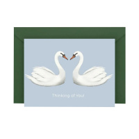 Листівка з конвертом Лебеді СS-GS-002 