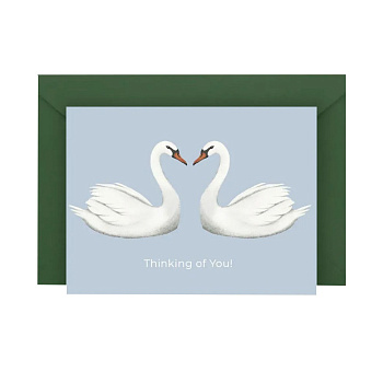 Листівка з конвертом Лебеді СS-GS-002 