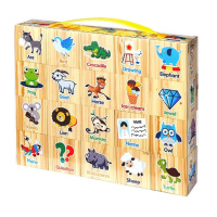 Дитячий ігровий набір кубиків "Тварини" K13806 в наборі 20 штук