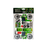 Дитячий дерев'яний 3D конструктор "Tурбо трактор" Puz-00960, 71 деталь