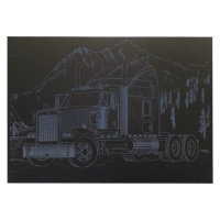 Гравюра А4 "Вантажівка-1" ГрА4-7с економ варіант в пакеті 29,7х21 см