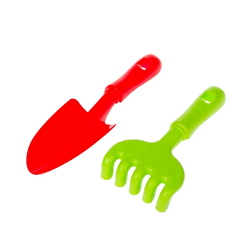 Пісочний набір Ромашка №5 1135 граблі, лопатка