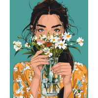 Картина за номерами "Ромашковий вайб" 10183-AC 40х50 см