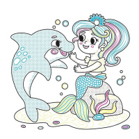 Дитяча книжка-розмальовка "У казці" 1806011, 12 сторінок