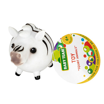 Дитяча іграшка для купання "Бризкаючі тваринки Зебра" 8750_зебра