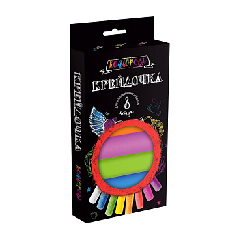 Крейда для малювання на асфальті Крейдочка КRD-02-02U 8 шт, товсті