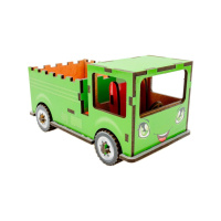 Дитячий дерев'яний 3D конструктор "Вантажівка" Puz-00929, 37 деталей