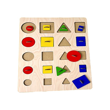 Розвиваючі вкладиші "Розміри" (ПСД210) PSD210 геометричні