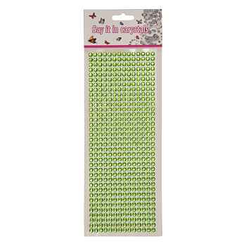 Наклейки декоративні XY-004(Green) на планшеті 504 шт