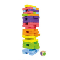 Настільна гра "Вежа-балансир Дженга" 900781 з кубиком