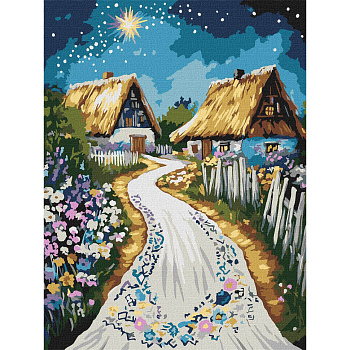 Картина за номерами "Хатина" Ідейка KHO5161, 30x40 см