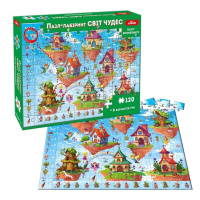 Дитячий пазл-віммельбух "Лабіринт: Світ чудес" ME5032-34, 120 елементів 6 варіантів гри