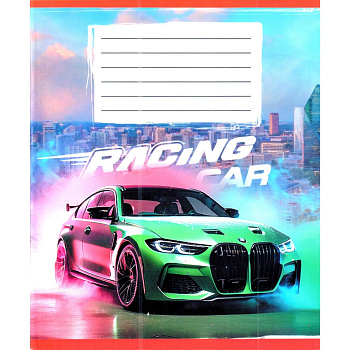 Зошит учнівський "Авто в диму" 036-580051L-3 у лінію, 36 аркушів (959057)