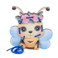 Дерев'яна іграшка-шнурівка "Бджілка" MD 0769(Bee) від 3 років