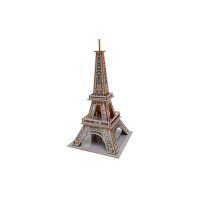 Дерев'яний 3D конструктор "Ейфелева вежа" Puz-00925, 58 деталей                                                           