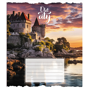 Зошит загальний "Старе місто" 096-630039K-4 в клітинку, 96 аркушів