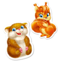 Дитячі магнітні пазли "Пухнастики" VT3208-18, 8 елементів