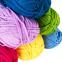 Пряжа фасована петляста NB111, 80% бавовни, 20% молочна клітковина, глибоке озеро