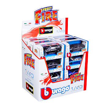 Автомоделі - В ЧЕРВОНОМУ ДИСПЕНСЕРІ (асорті, 1:43)