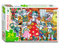 Дитячі пазли "Вовк і семеро козенят" 82128 на 24 елемента