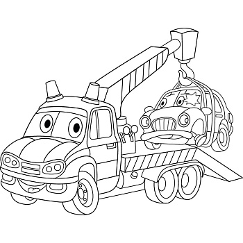 Розпис по полотну "Евакуатор" Art Craft 15067-AC 25х30 см                                                            