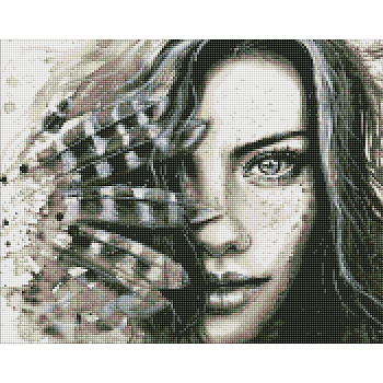 УЦІНКА! Алмазна мозаїка "Виразний погляд" AMO7435-UC 40х50 см