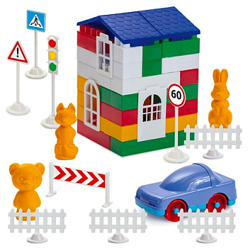 Дитячий конструктор "Лідер" №2 1-220, 80 великих деталей