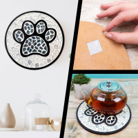 Набір для творчості скляна мозаїка "Чорна лапа" MA2031, 2 рівень