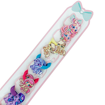 Резинка для волосся дитяча "Міні єдиноріг" 0108-420, 10 штк