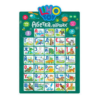 Плакат навчальний "Абетка" SK 0021 Укр