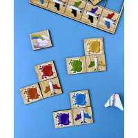 Дерев'яний пазл-сортер "Літаки" Ubumblebees (ПСФ105) PSF105 вивчення кольорів