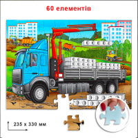 Дитячий пазл "Вантажівка" Енергія Плюс 85631 на 60 елементів